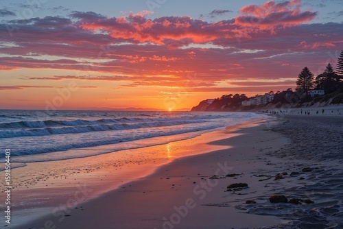 Breathtaking Sunset Views at Glenelg Beach in Adelaide Australia