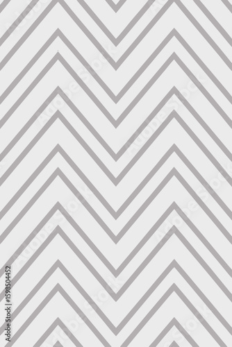 Seamless pattern of thin grey chevron lines on a light grey background geometric