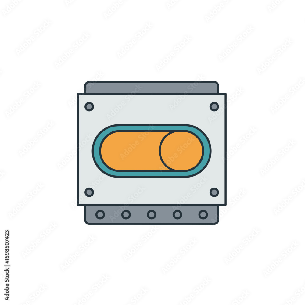 Fototapeta premium Islanding Microgrid Switch Icon