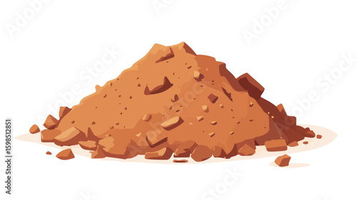 Clay Pile Vector Illustration for Creative Designs
