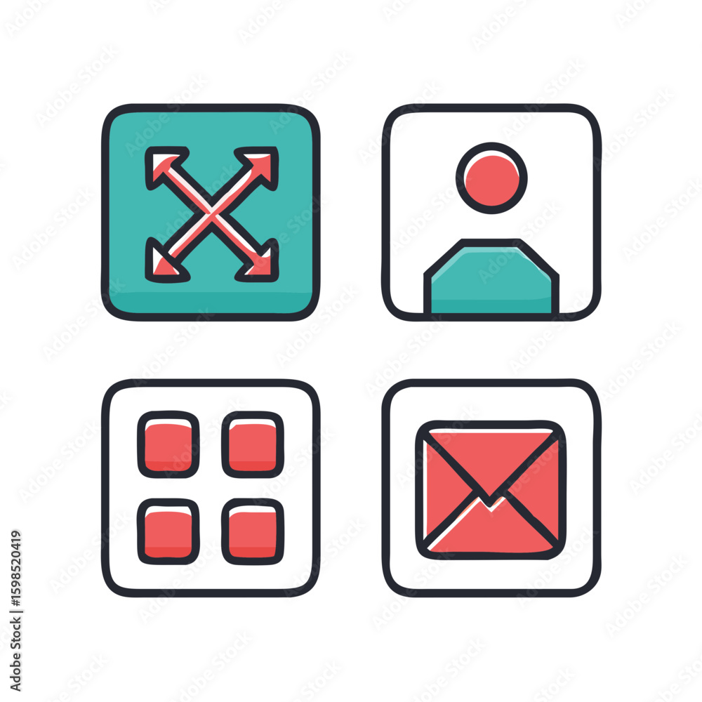 Icons for mobile applications
Description: Sets of icons in a single style for UI/UX design. Icons for mobile applications
Description: Sets of icons in a single style for UI/UX design.