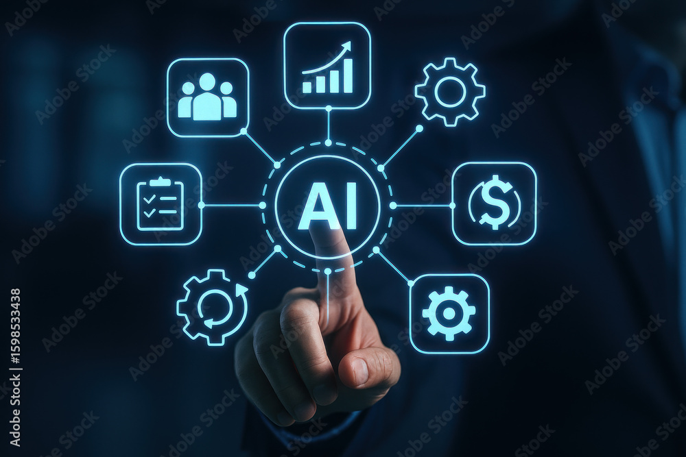 AI Technology Concept Illustration AI Technology Concept Illustration