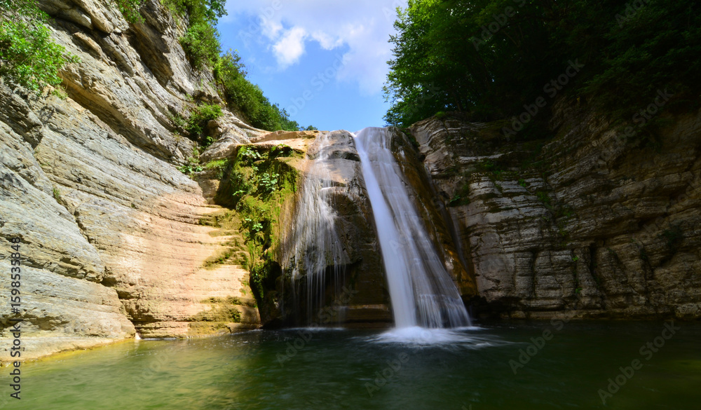 Naklejka premium Golalan Waterfall in Samsun, Turkey.