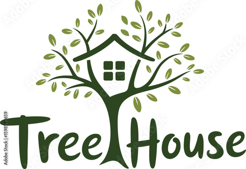 Whimsical Tree House Logo