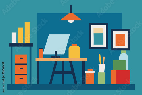 vector illustration of office building