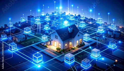 Smart home network connected to city