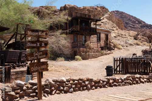 Calico ghost town in the old west of California
