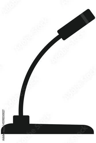 Canvas Print Desktop Microphone for Online Communication and Recording
