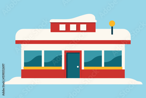 vector illustration of a train station