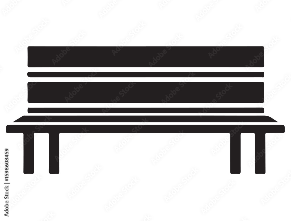 PARK BENCH SILHOUETTE PARK BENCH SILHOUETTE