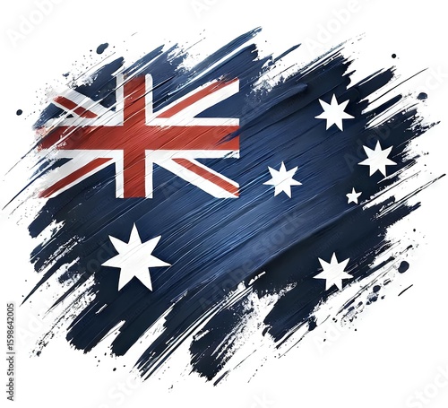 australian flag vector illustration