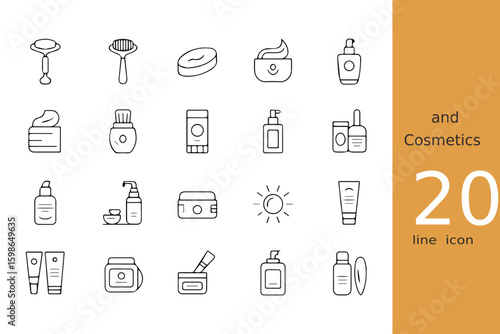 Collection of Skincare and Cosmetics Products