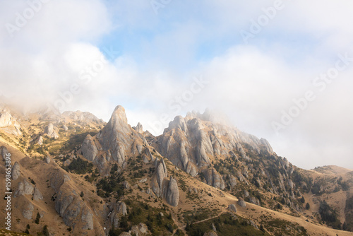 carpathian mountains in romania peak ciucas