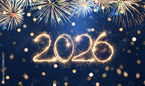 Happy New Year 2026 web banner