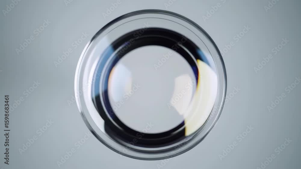 custom made wallpaper toronto digitalAbstract clear circular form with geometric shapes and reflections