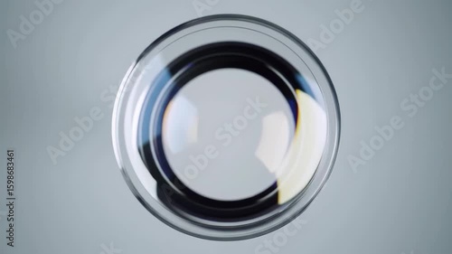 Wallpaper Mural Abstract clear circular form with geometric shapes and reflections Torontodigital.ca