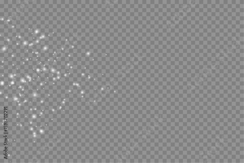 Scattered Silver Light Particles