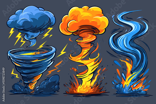 Dynamic Weather Elements: Storms, Tornadoes, and Explosive Effects