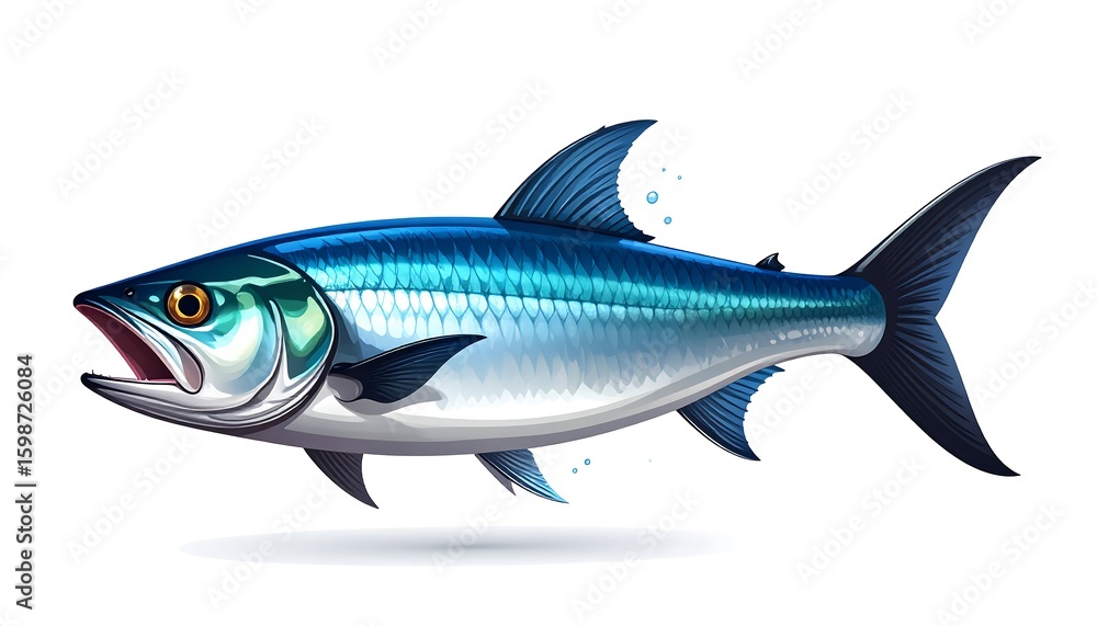 Fototapeta premium Illustration of a fish (1)