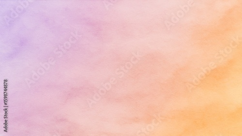Watercolor Pastel Gradient Background with Purple and Orange Tones