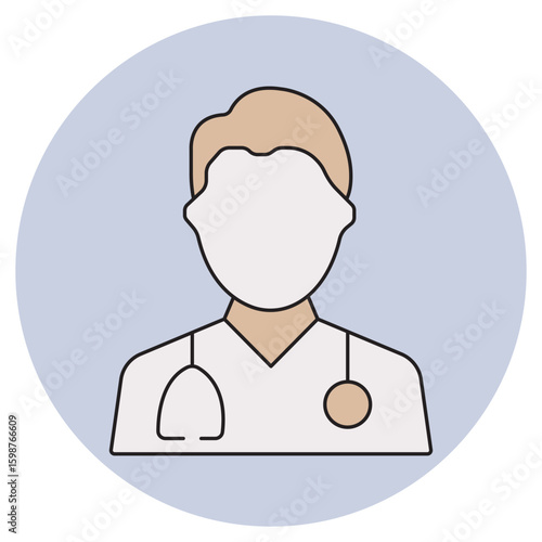 Doctor icon, Expert Medical Support When You Need It Most, Trusted Care Your Health, Your Doctor, vector