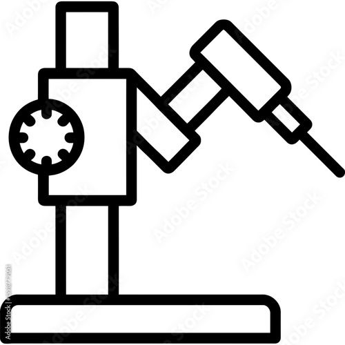Micromanipulator outline icon vector