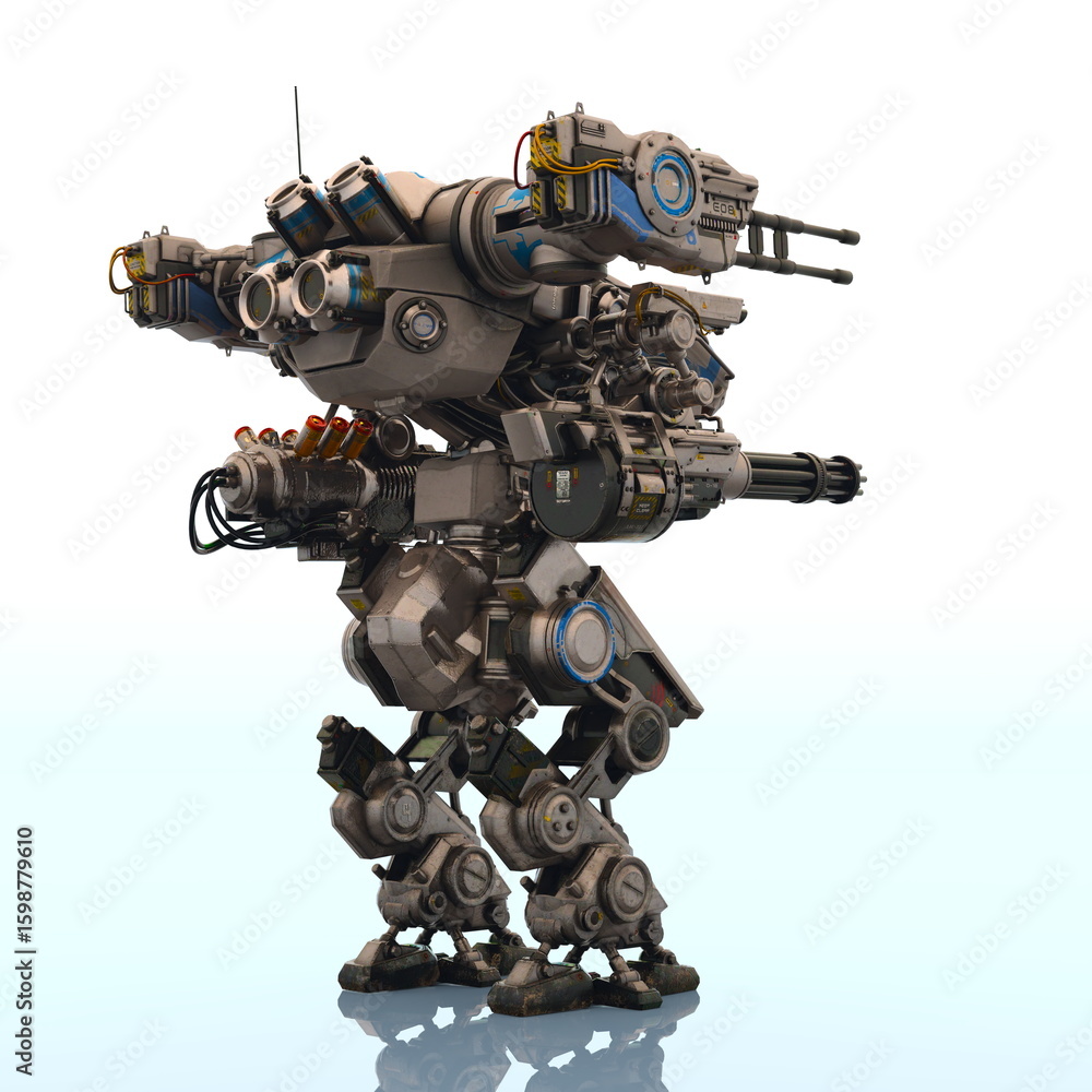 戦闘ロボット 3DCGレンダリング 戦闘ロボット 3DCGレンダリング