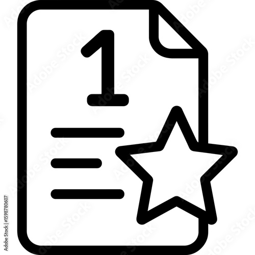 Unique event outline icon vector