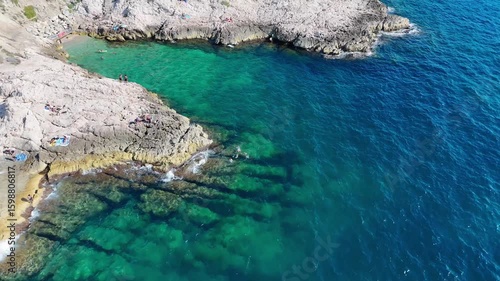 Magnifique paysage des calanques de Marseille pendant l'été dans le sud de la France