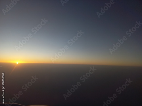 sunset in the horizon 
