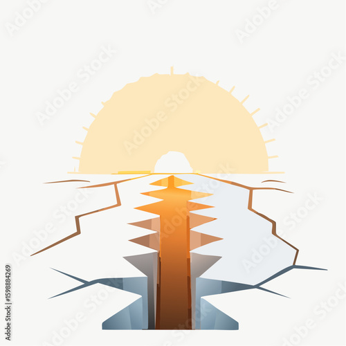 Light shining through a wall crack, metaphor for resilience and healing emerging from personal damage.