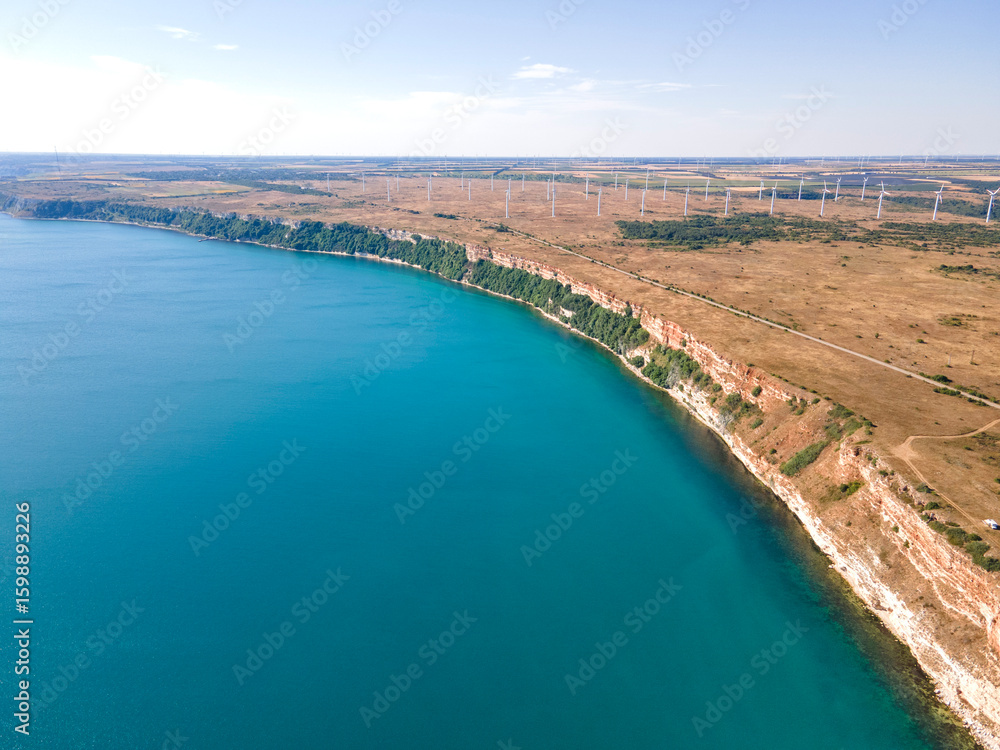 Aerial view of Kaliakra cape, Bulgaria Aerial view of Kaliakra cape, Bulgaria