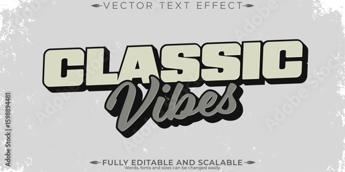 Retro sticker text effect, editable 70s and 80s text style