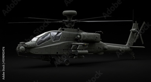 Military helicopter model