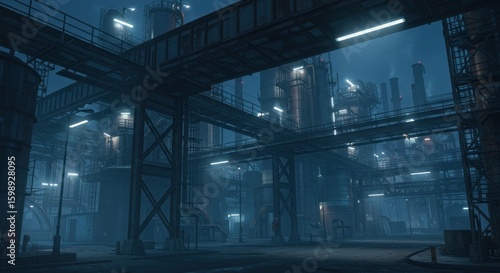 Industrial night scene (1)