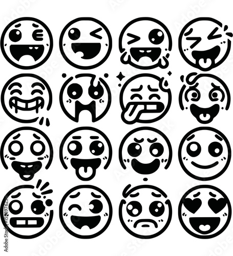 Verrücktes Emoji mit Zunge raus - 3