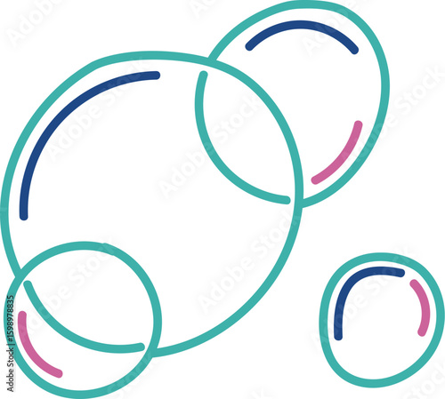 Abstract Soap Bubbles