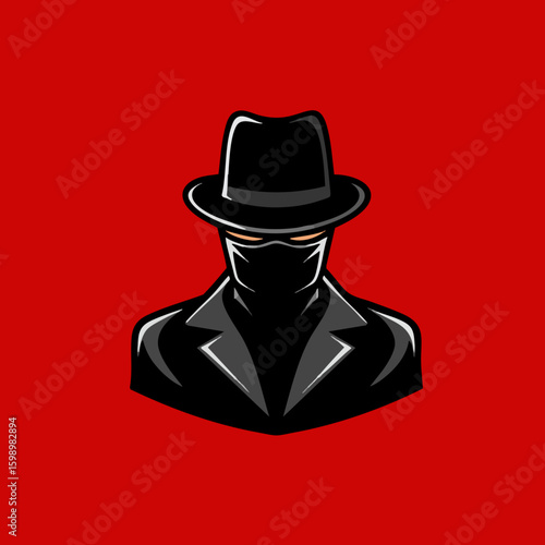 Masked Figure in Fedora and Coat