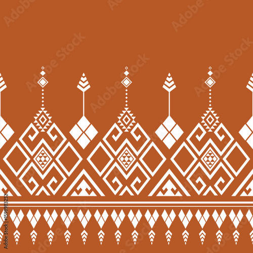 Geometric ethnic oriental seamless pattern