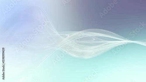 This stock motion graphic video of Soft Wave Curves Background with gentle overlapping curves on seamless loops