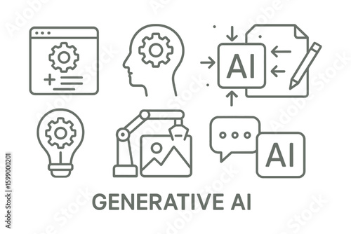 Generative ai concepts: tools and interfaces highlighting innovation