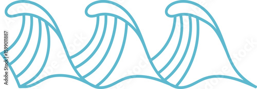 Abstract Ocean Waves Pattern