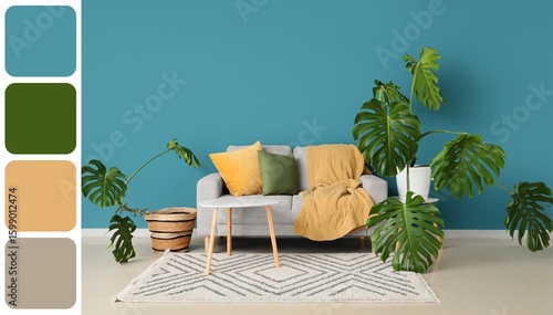 Interior of living room wit...