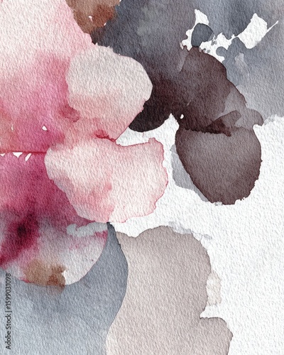 Abstract Watercolor Floral Design