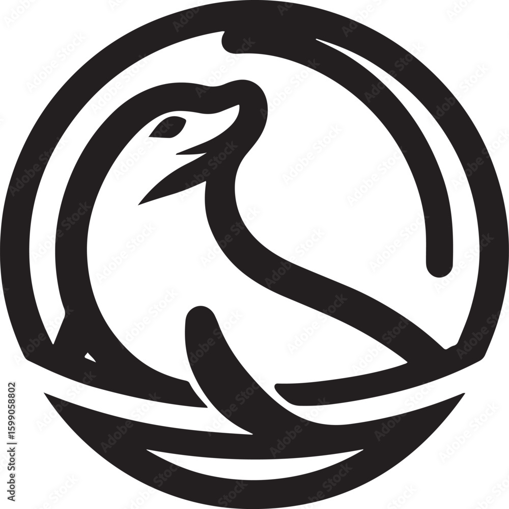 Obraz premium Seamless pattern with swans and ducks. Vector illustration