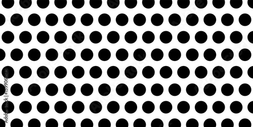 Polka Dots Seamless Pattern Black and White
