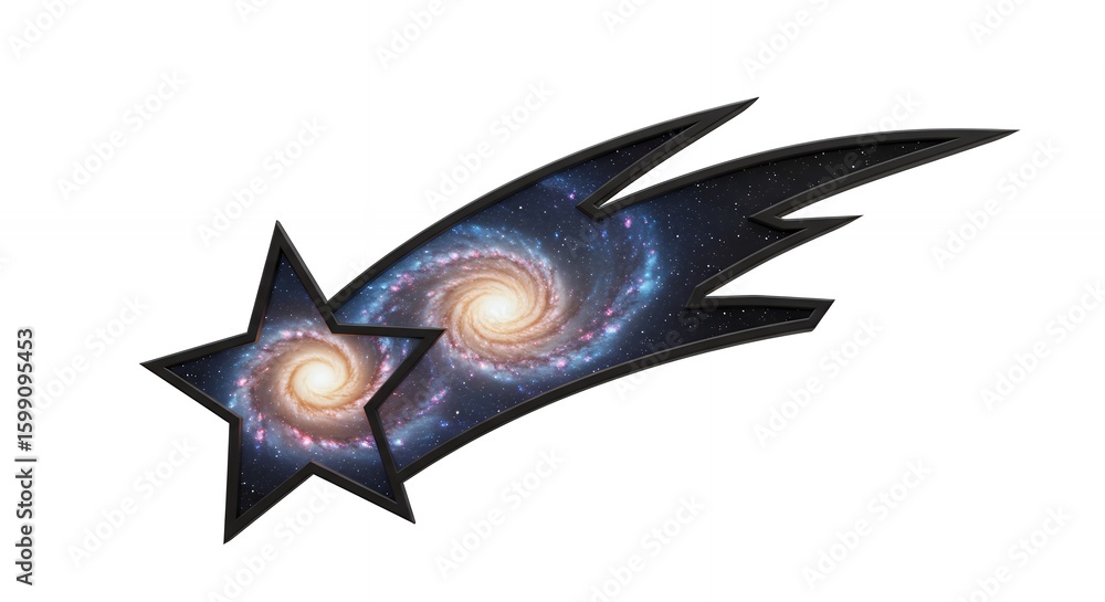 Fototapeta premium Comet star graphic design