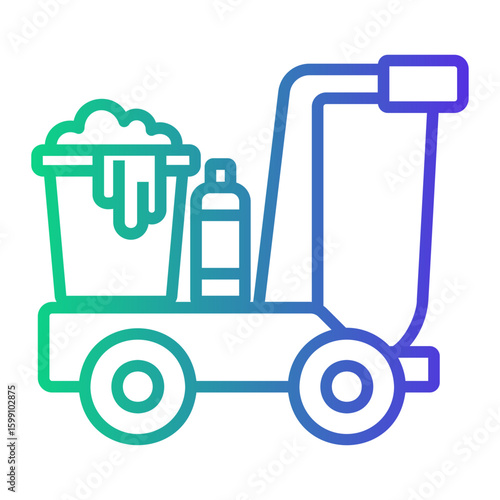 cleaning Line Gradient Icon