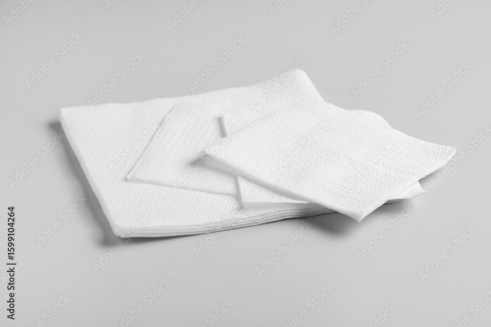 Naklejka premium Napkins on grey background