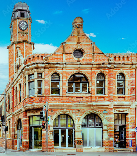 Photography Victorian building's facades at Kings Street in Newtown